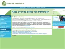 Tablet Screenshot of levenmetparkinson.nl
